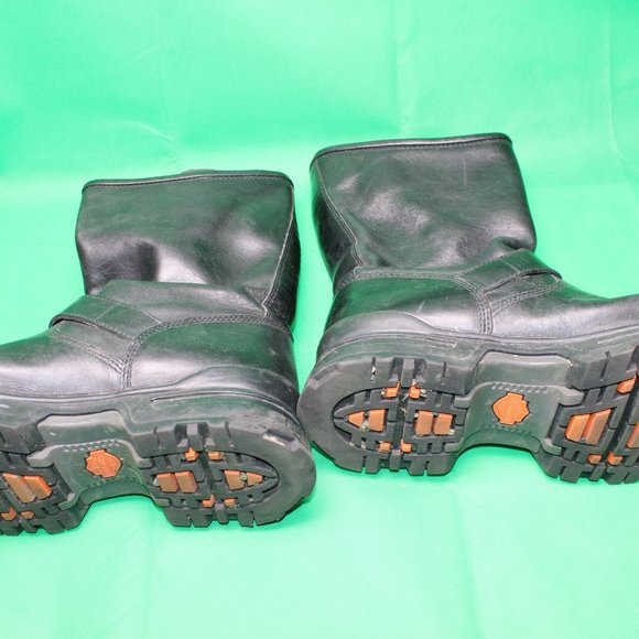 Harley-Davidson  Motorcycle Riding Boots Buckle  Size 11  95001 style - Picture 7 of 9
